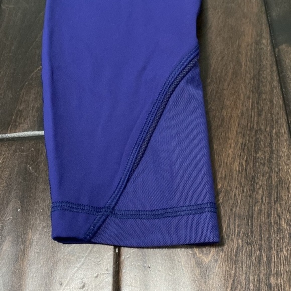 Lululemon Inspire Tight II Run Leggings Mesh Leg Panels Cobalt Blue Women’s 10 - Picture 7 of 7